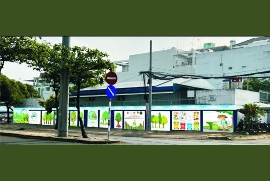 Toàn Cảnh Tranh Tuyên Truyền Cổ Động Chào Mừng Đảng Bộ Phường Tân Phú