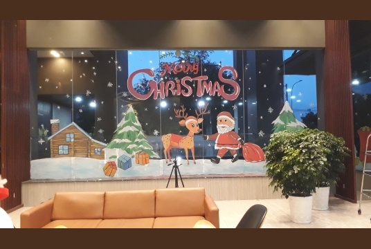 Tranh Vẽ Trang Trí Noel ,Mùa Giáng Sinh