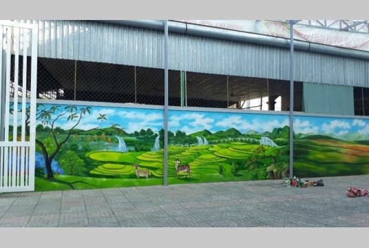 Vẽ Tường Ruộng Bậc Thang Nên Thơ Hữu Tình Và Lãng Mạn