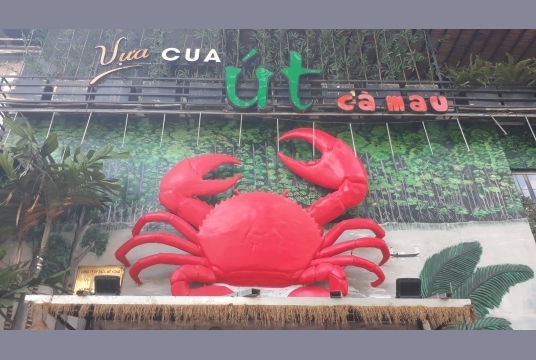 Phối Màu Con Cua Đỏ Rực Phát Sáng