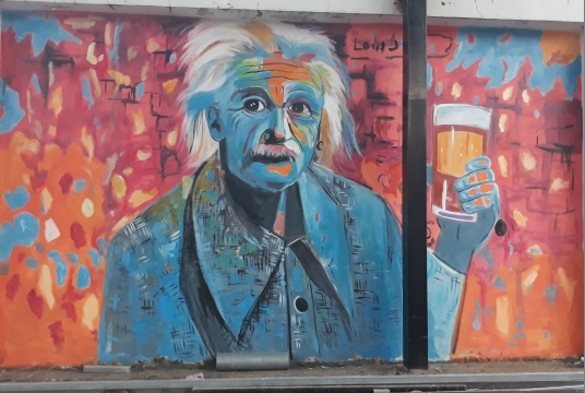 Vẽ Chân Dung Anhxtanh( Einstein) Ấn Tượng Và Đầy Xúc Cảm