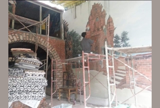 Tranh Vẽ Tháp Chăm Pa Và Thành Cổ 