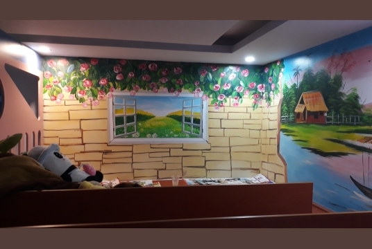 Vẽ Cửa Sổ 3D Trang Trí Phòng Ngủ