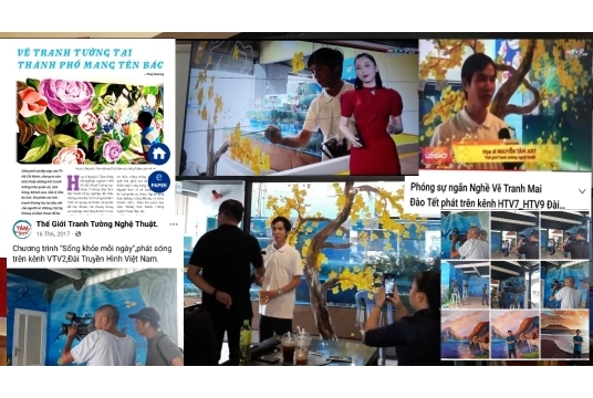 Nghề Vẽ Tranh Tường Trên Các Kênh Truyền Thông Báo Chí Và Truyền Hình