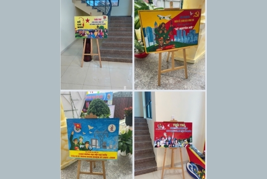 Vẽ Tranh Tuyên Truyền Cổ Động Trưng Bày Triển Lãm