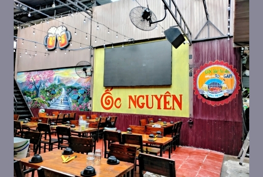 Vẽ Trang Trí Decor Quán Nhậu Hải Sản
