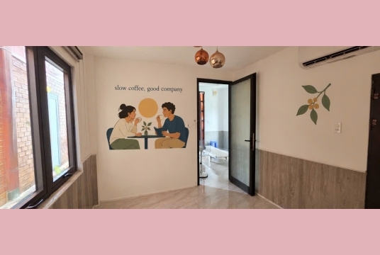 Tranh Vẽ Trang Trí  Decor Quán Cà Phê 
