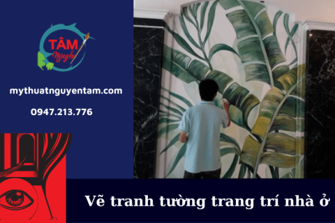                    Lý do nên chọn vẽ tranh tường trang trí nhà ở thay cho giấy dán tường 